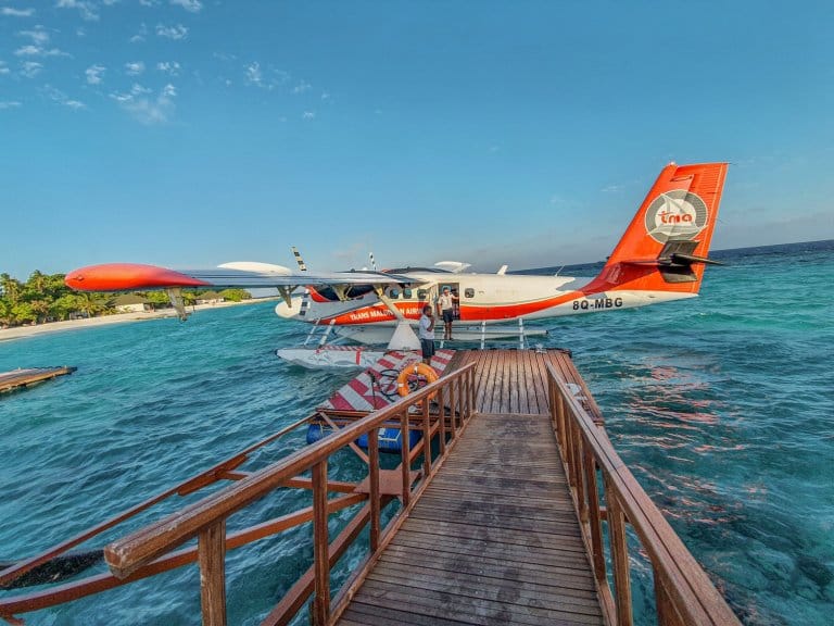Malediven Transfer Guide Wasserflugzeug